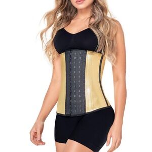 Metallic Latex Waist Trainer 3 Hooks For Women, XS, no tag never worn,